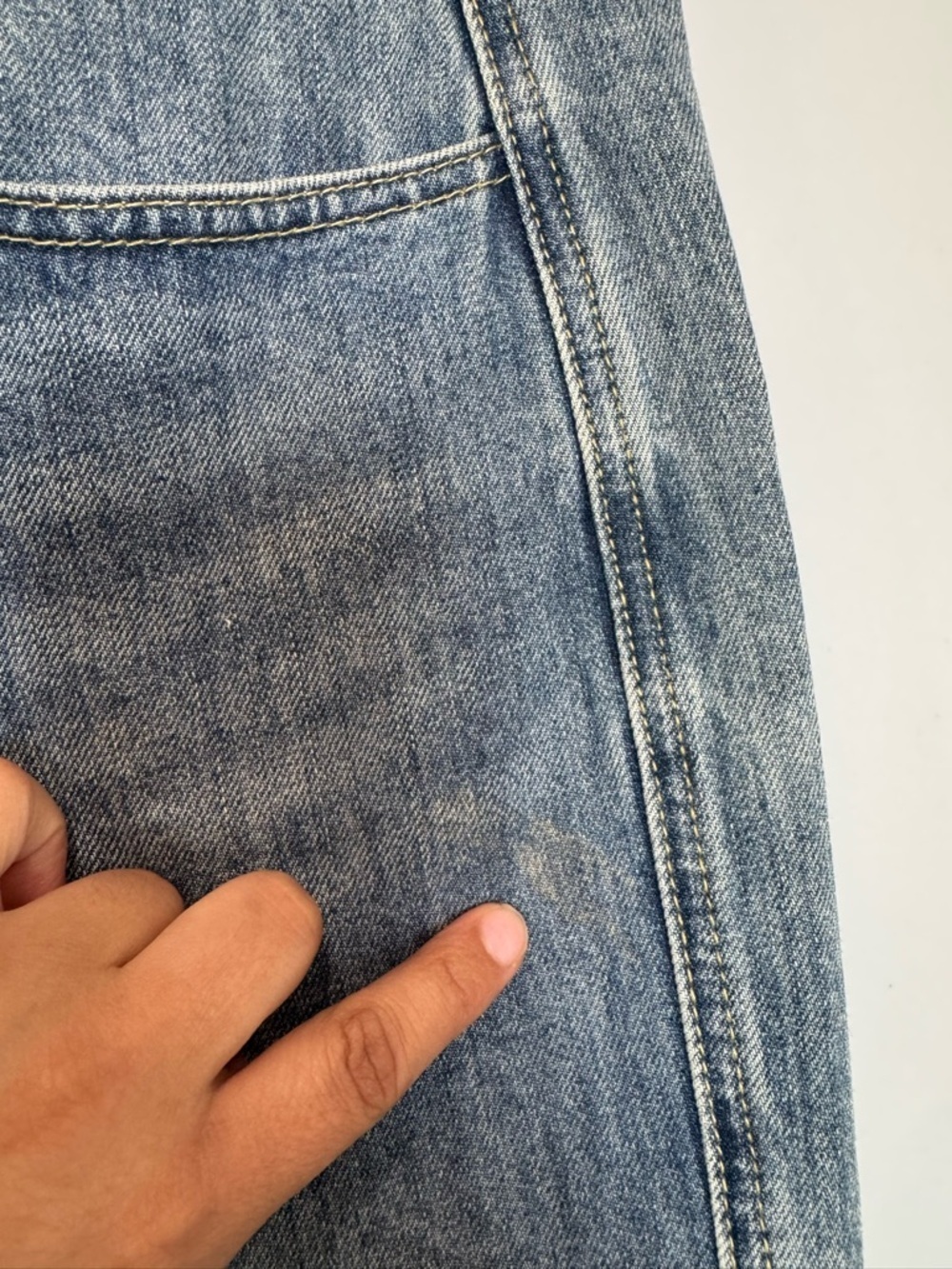 EVIDNT LOS ANGELES Women's blue Denim Asymmetric Wrap Skirt Sz 26 - Picture 13 of 13
